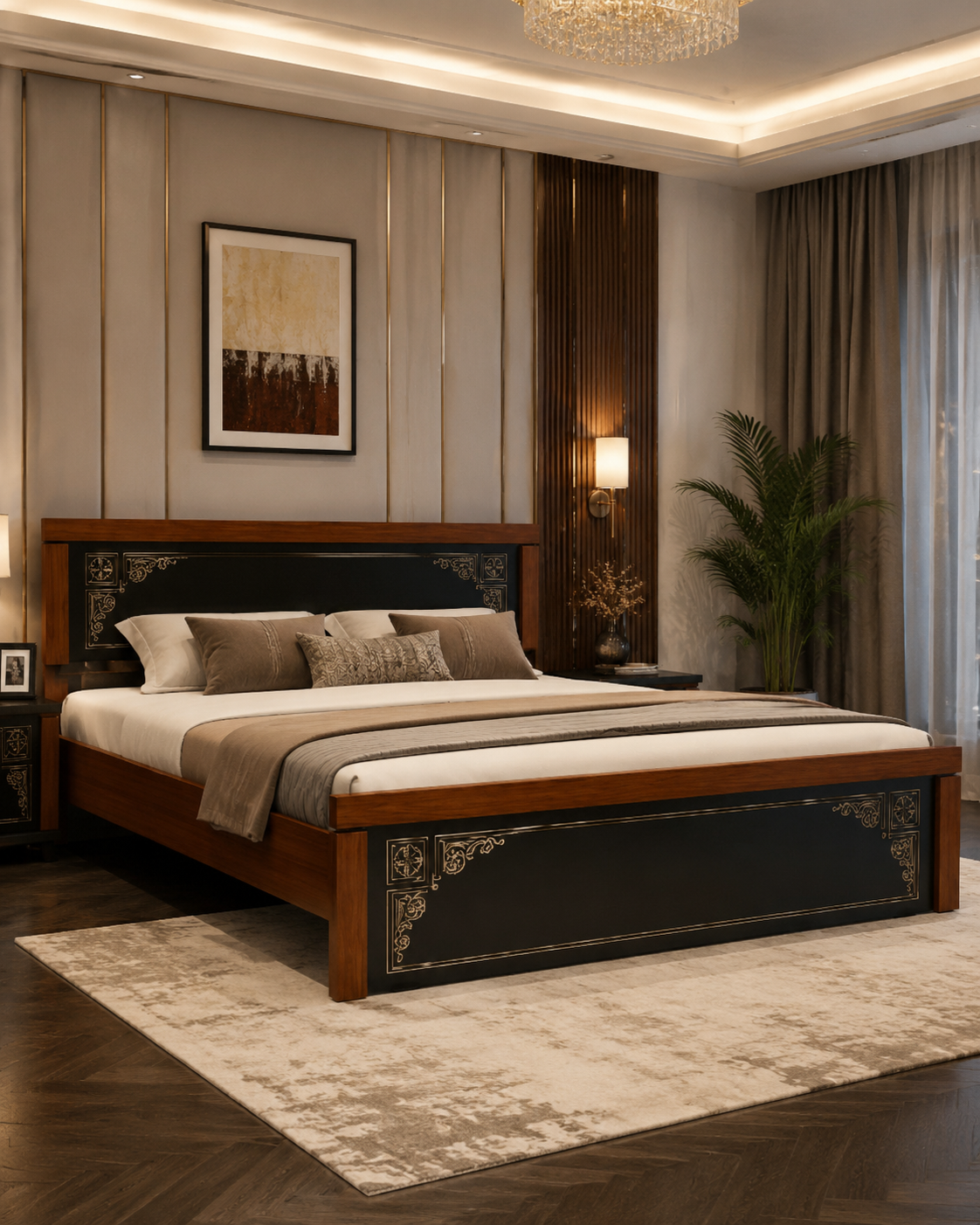 Queen Bed-EBDQH-608